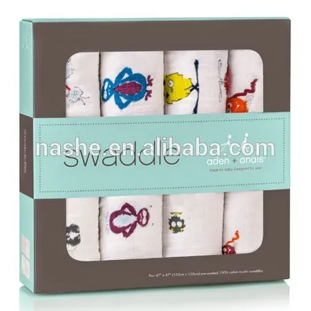 100% bamboo Baby Muslin Swaddle Blanket Wrap / bamboo muslin swaddle blanket / aden anais muslin swaddle blanket