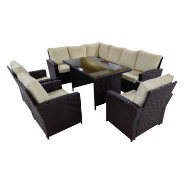 6 piece outdoor conversation grouping
