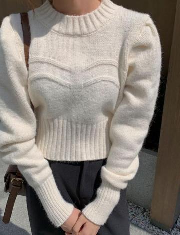 Top Quality Custom puff sleeve sweater