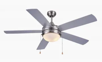 Popular Design Brushed Nickel Luxury Ceiling fan with Light