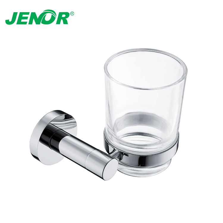 Contemporary Design Supporting Chrome Glass Holder