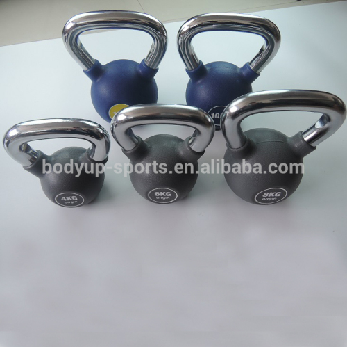 Chrome Handle PU Kettlebell/Premium kettlebell