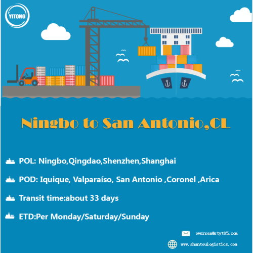 Ocean Freight van Ningbo naar Iquique Chile