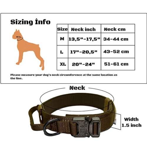 ハンドルと頑丈な犬の襟