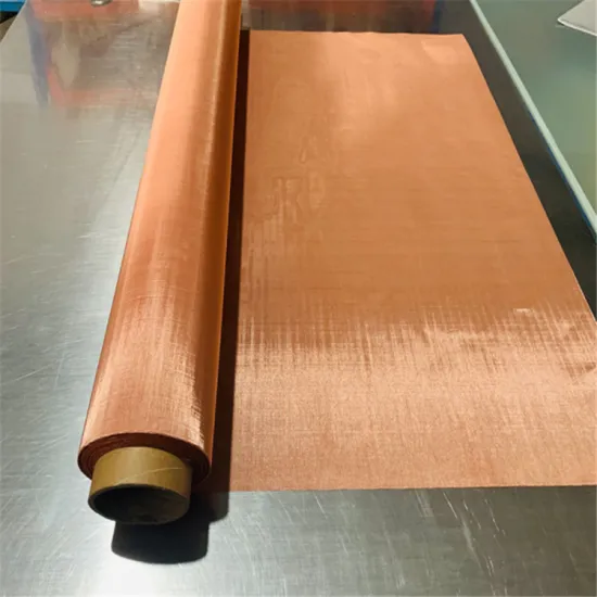 Faraday Cage Shielding Red Pure Copper Mesh Rolls 400