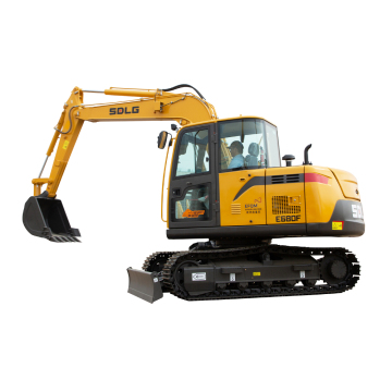 SDLG E680F 8 Ton Mini Excavator with 0.3m3 Bucket for Garden Work
