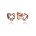 Telinga Stud Sparkle Halo Stud anting -anting