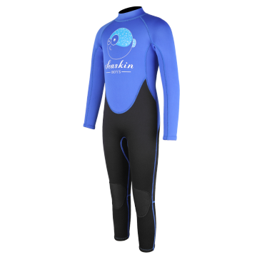 Seaskin Boys Neorpene Back Zip Wetsuits เต็มรูปแบบ