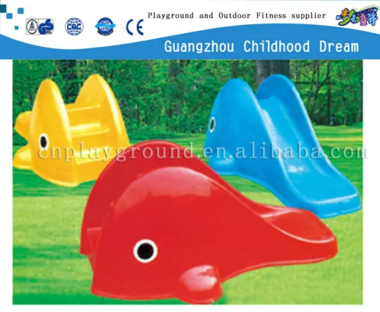 (HD-18807)Whale outdoor fiberglass slide