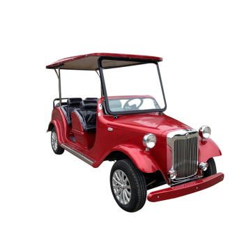 Vintage 4-sitsig lyxig klassisk elektrisk golfvagn