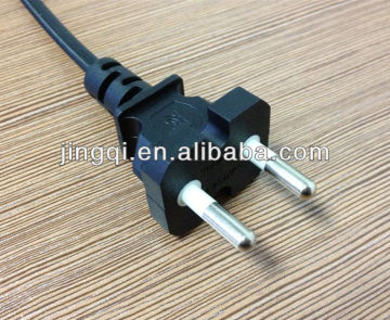 Korean two-pin plug power cord