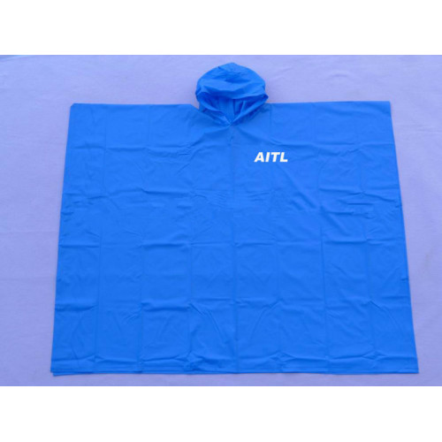 adult reusable pvc rain poncho