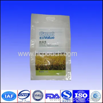 Quad-seal Plastic Bag For Rice Packing 