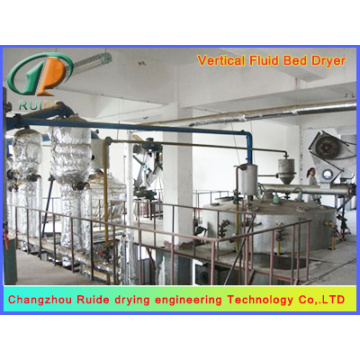 Vibrating fluidized bed dryers of soybean meal