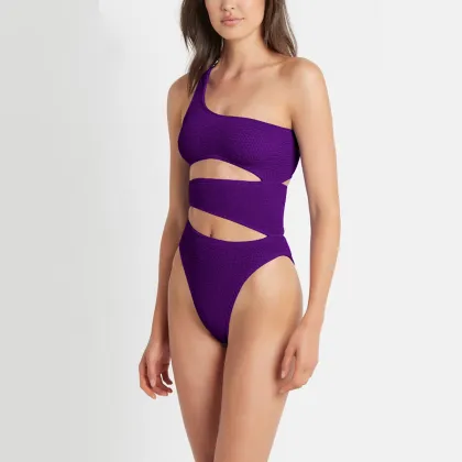 Custom Asymmetric One-Shoulder Conservative Swimwear: Your Ultimate Beach One-Piece Swimsuit Solution