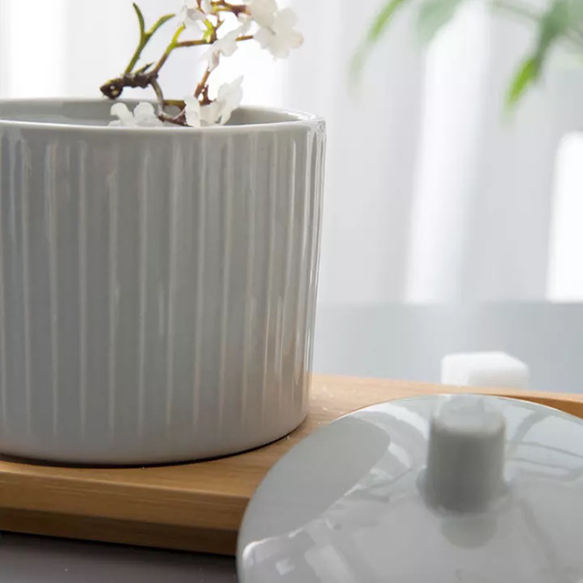 Modern Conic Shape Hotel Storage Jar - Ceramic Canister Sets For ...