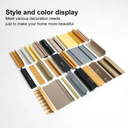 Decor Aluminum Gold Wall Profile Edging Decoration Line