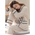 autumn winter women's coral fleece pajamas