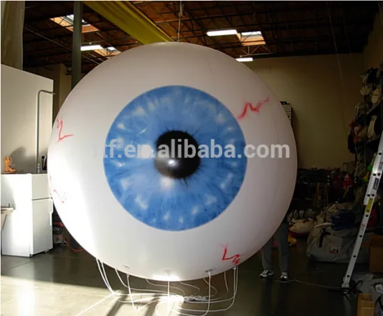 Inflatable helium balloon for attracting attention