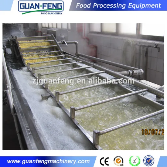 frozen sweet corn freezing production line for industrial use