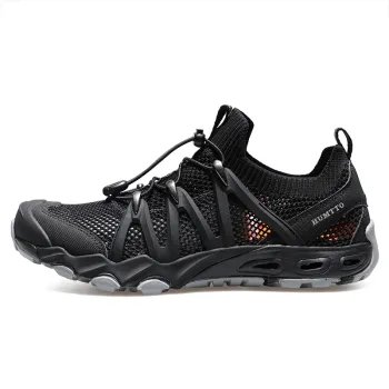 HUMTTO Men's Breathable Drainage Wear-resistant Non-slip Outdoor Shoes with Luminous Drawstring Shoelaces