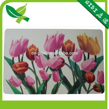 Flowers plastic PP table pad design table mats