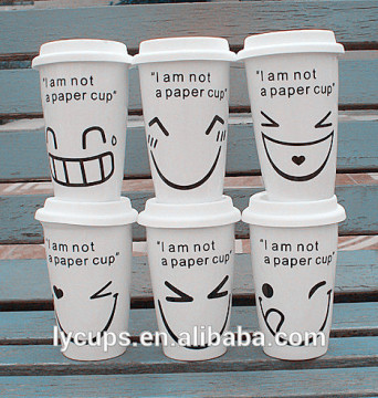 disposable logo printed paper cup for beverage