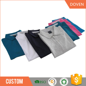 Custom blank man/woman short sleeve polo shirts made in china