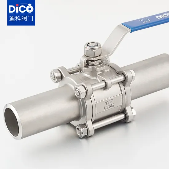 BW with Extended Pipe 3PC Floating Ball valve