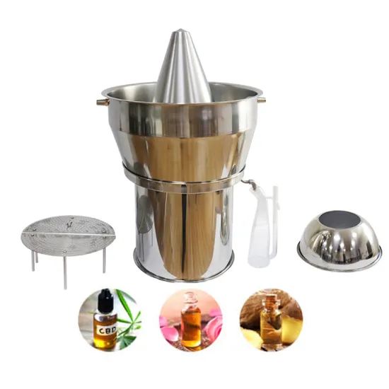 Aromatic Oil Steam Distillation Plant Small Distillation Kit and Industrial Alcohol Distillation Equipment