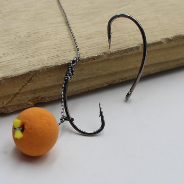 Nikl Coating Hooks rybakowy o wysokiej węglowej stalowej karpie z kolcą Kurve Shank
