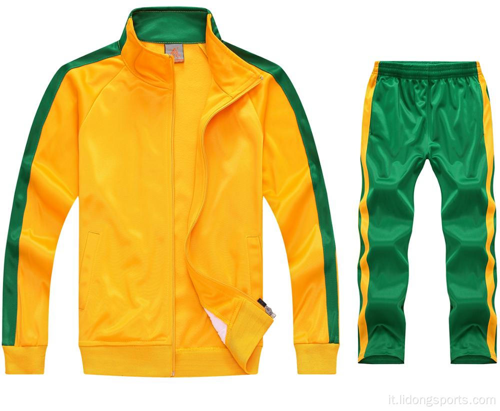 Zipper Up addestramento Sports Wear Tracksuits per uomini