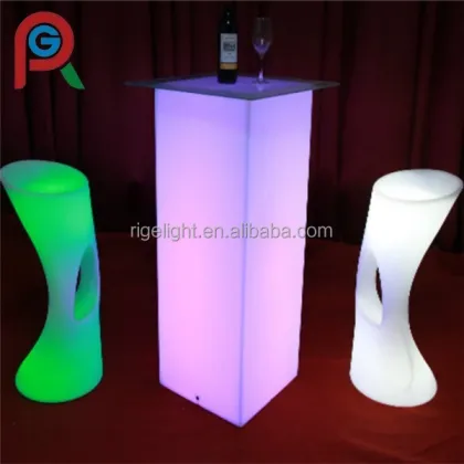 led fashion remote battery wireless LED Shining Bar Chair