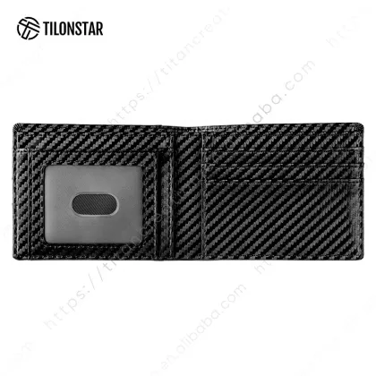 RFID Blocking Leather Wallet for Men: High-Quality Minimalist Design for Secure Cash and Credit Card Storage