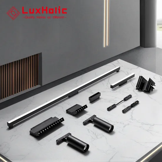 Magnetic Track Lighting: 7W/10W Recessed 24V Track Light Rail for Stretch Ceiling