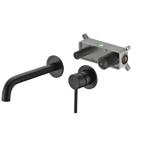 Wall Brushed Nickel Bathroom Faucets Two Handle