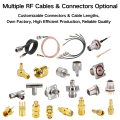 Conector coaxial de crimpagem fêmea RP SMA