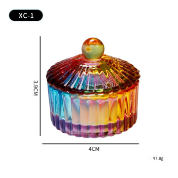 Luxury Large Nail Dappen Dish Glass with Lid for Acrylic
