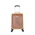 gold 3D pattern fashion high-end luggage