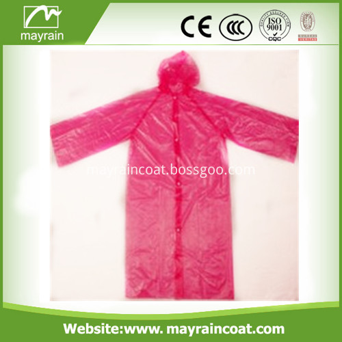 PE Disposable Rainwear Raincoat