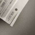 CPE frosted zipper bag for makeup