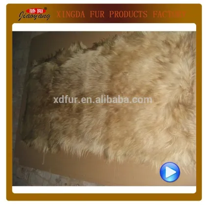 goat skin plate long hair icelandic sheepskin