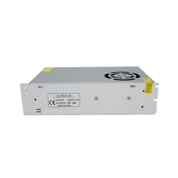 12V 20A LED Transformer 250W Switching Power Supply SMPS with Fan for LED Strips - S-250-12