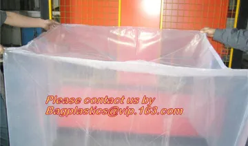 moisture proof reusable virgin plastic pallet cover, dust cover furniture cover, flat bottom bag pallet cover bags