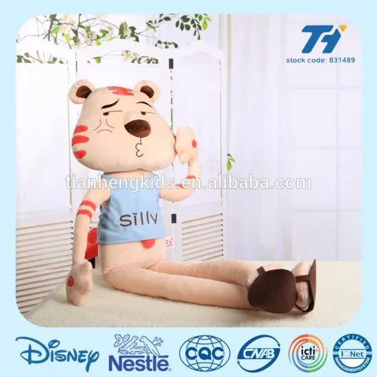 Ga creatives long leg PP cotton filling tiger animal plush toy