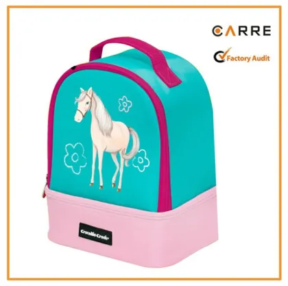 cute double decker lunch box bag for kids