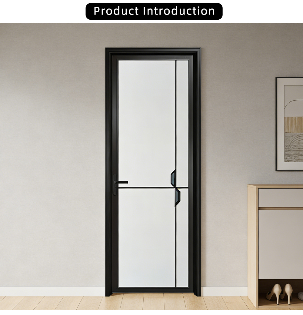 Black Frame Frosted Door X