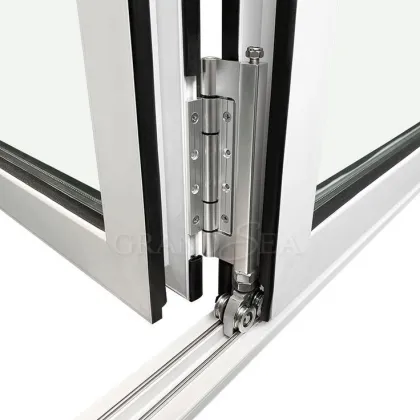 Airtight Thermal Break Aluminum Casement Door Profiles