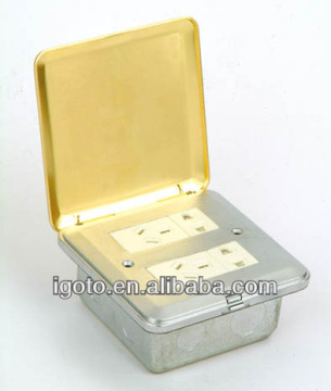 CCC IS09001 floor socket Double 2 and 3 pin socket