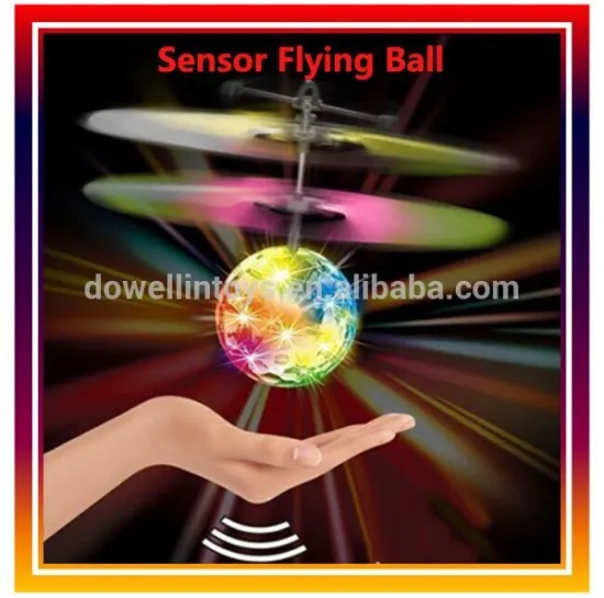 Infrared RC Sensor Flying Ball with cool light,Infrared RC hand control flying ball